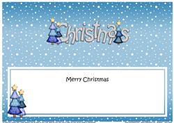 Xmas Merry Christmas Matching Large Dl Insert