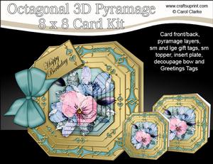 8x8 3D Spring Flowers Pyramage Octagonal Floral Kit