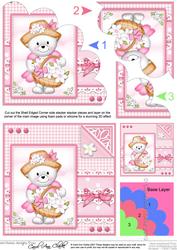 Teddy Tess's Bonnet Shell Edged Corner Side Stacker