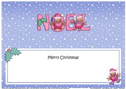 Christmas Noel Large Dl Insert