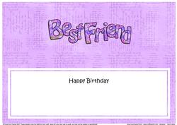 Birthday Best Friend Matching Large Dl Insert