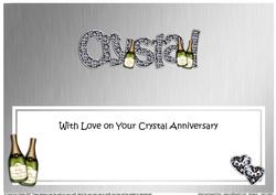 Crystal Anniversary Large Dl Matching Large Dl Insert
