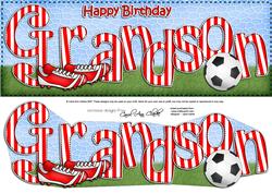 Happy Birthday Grandson Large Dl 3D Decoupage