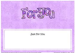 Just for You Large Dl Matching Insert