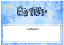 Happy Birthday Matching Large Dl Insert