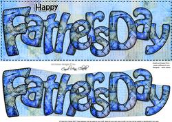 Large Dl Fathers Day Card & 3D Decoupage