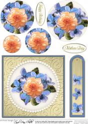 Flowers & Pearls Quick Card with Circle Pyramage
