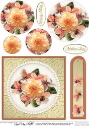 Flowers & Pearls Quick Card with Circle Pyramage