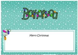 Merry Christmas Both of You Matching Large Dl Insert