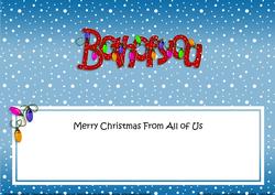 Merry Christmas Both of You Matching Large Dl Insert