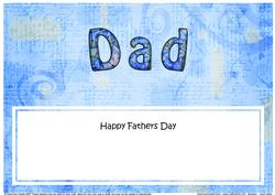 Happy Fathers Day Dad Matching Large Dl Insert