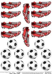 Footballs & Football Boots 3D Decoupage Designs