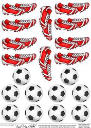 Footballs & Football Boots 3D Decoupage Designs