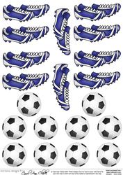 Footballs & Football Boots 3D Decoupage Designs