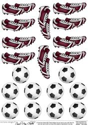 Footballs & Football Boots 3D Decoupage Designs