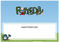 Happy Fathers Day Matching Large Dl Insert