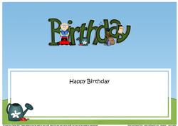 Happy Birthday Matching Large Dl Insert
