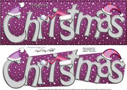 Large Dl Merry Christmas Quick Card 3D Decoupage