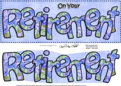 Large Dl on Your Retirement Card & 3D Decoupage