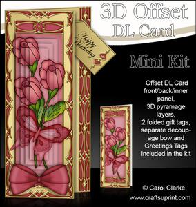 3D Offset Dl Roses Pyramage Mini Kit