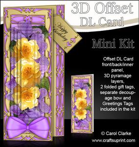 3D Offset Dl Spring Bouquet Pyramage Mini Kit