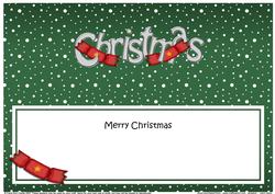 Xmas Merry Christmas Matching Large Dl Insert