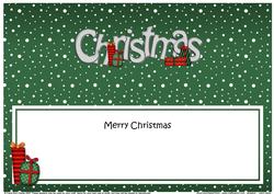 Xmas Merry Christmas Matching Large Dl Insert