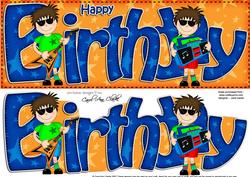 Birthday Large Dl Quick Card 3D Decoupage