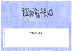 Thank You Matching Large Dl Insert