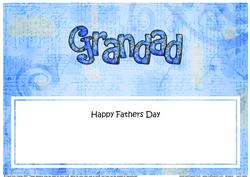 Happy Fathers Day Grandad Matching Large Dl Insert