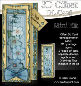 3D Offset Dl Pretty Violas Pyramage Mini Kit