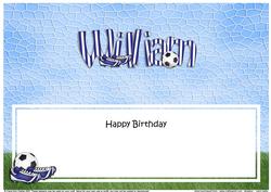 Happy Birthday William Matching Large Dl Insert