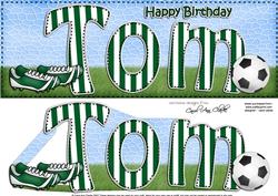 Large Dl Birthday Tom Quick Card N 3D Decoupage