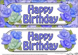 Large Dl Birthday Quick Card N 3D Decoupage