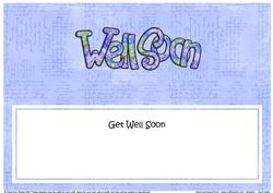 Get Well Soon Matching Large Dl Insert