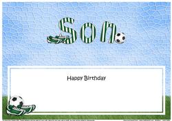 Happy Birthday Son Matching Large Dl Insert