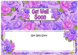 Get Well Soon Matching Large Dl Insert