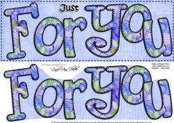 Large Dl Just for You Roses 3D Decoupage