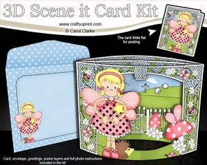 3D Girlz Fiz Fairy Scene It Card Kit