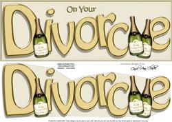 Large Dl Divorce Quick Card N 3D Decoupage