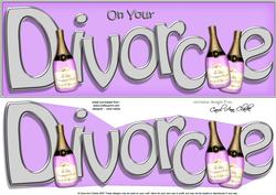 Large Dl Divorce Quick Card N 3D Decoupage