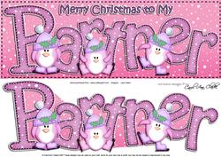 Xmas Large Dl Partner Quick Card N 3D Decoupage