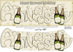Emerald Wedding Anniversary Large Dl Quick Card 3D Decoupag