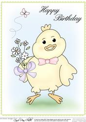 A4 Little Chick - Birthday