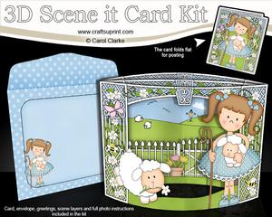 3D Girlz Lizi's Lambs Scene It Card Kit