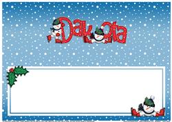 Xmas Dakota Matching Large Dl Insert