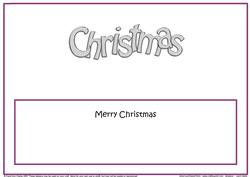 Christmas Large Dl Insert