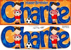 Boyz Birthday Charlie Large Dl Quick Card 3D Decoupage