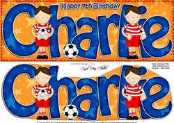 Boyz 7th Birthday Charlie Large Dl Quick Card 3D Decoupage