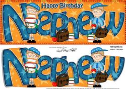 Boyz Birthday Nephew School Boy Large Dl 3D Decoupage